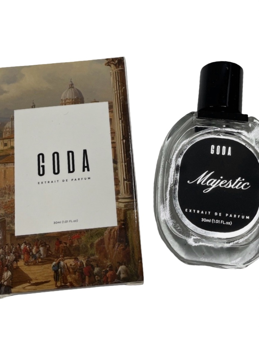 Majestic Extrait de Parfum — Clear Bottle with Black Label